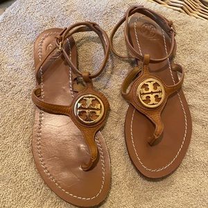 Tory Burch sandals. Ankle straps. Barely worn!
